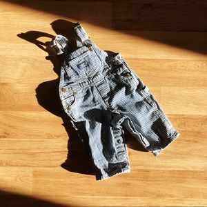 Vintage OshKosh Blue  pinstripe overalls